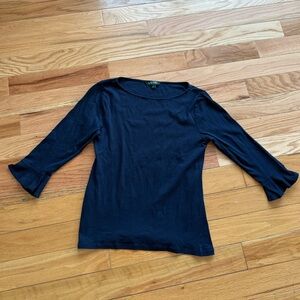 Ralph Lauren Midnight Blue Long Sleeve Tee